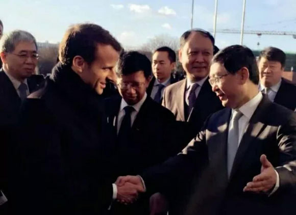 法国总统马克龙来访中国空间技术研究院